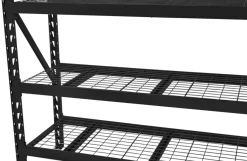Online Probuilder Stålreol 4 hyller svart 196 x 183 x 61 cm - Matt svart