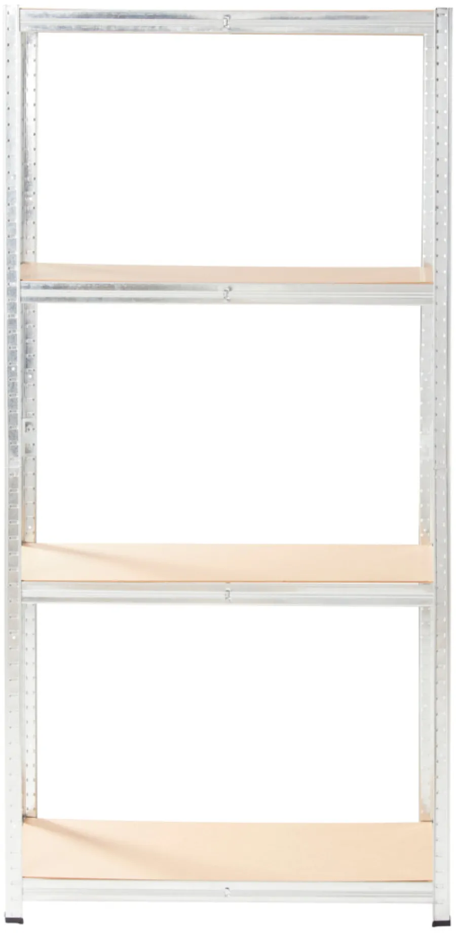 Clearance Stålreol m/4 hyller - 90 x 190 x 40 cm