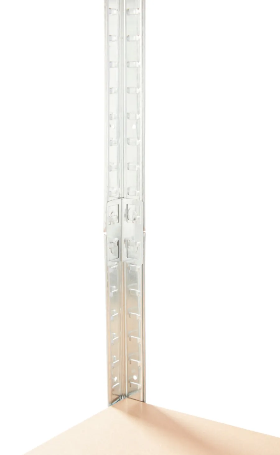 Clearance Stålreol m/4 hyller - 90 x 190 x 40 cm