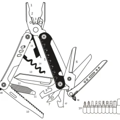 Clearance 1852 Storm multikniv/verktøy