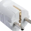 Outlet Elworks Støpsel plugg nylon m/jord hvit