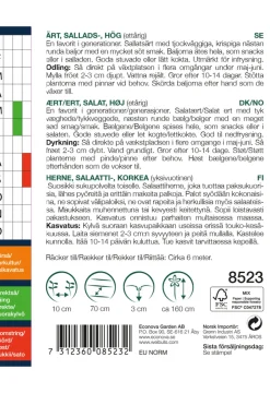 Weibulls Sukkerert, høy 'Sugar Snap'