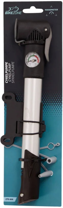 Discount Bikezone Sykkelpumpe mini m/manometer