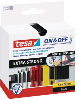 Discount Tesa ® On & Off Borrelås Ekstra Sterk 1 meter