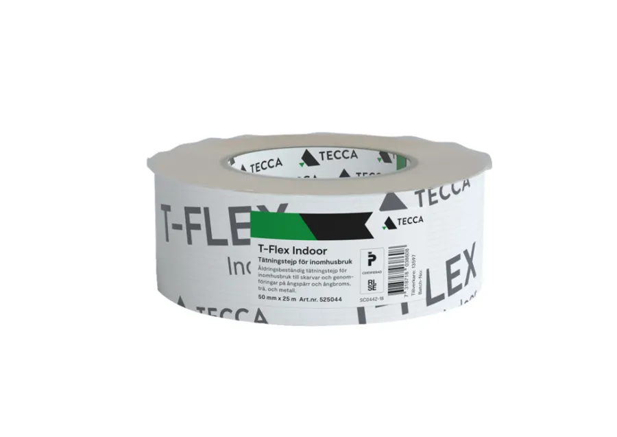 Outlet Tecca Tetningstape T-Flex Indoor 50 mm x 25 meter -