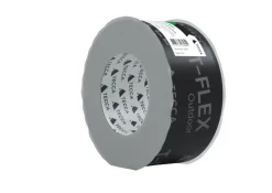 Outlet Tecca Tetningstape T-Flex Outdoor 25 meter x 60 mm - Svart med grått trykk