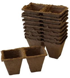 Weibulls Torvpotter firkantet 6 cm - 20 stk.