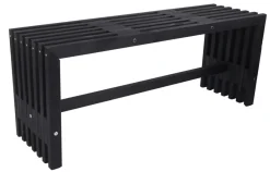 Trallebenk Atlanta svart 110 x 32,5 cm - Sunlife®