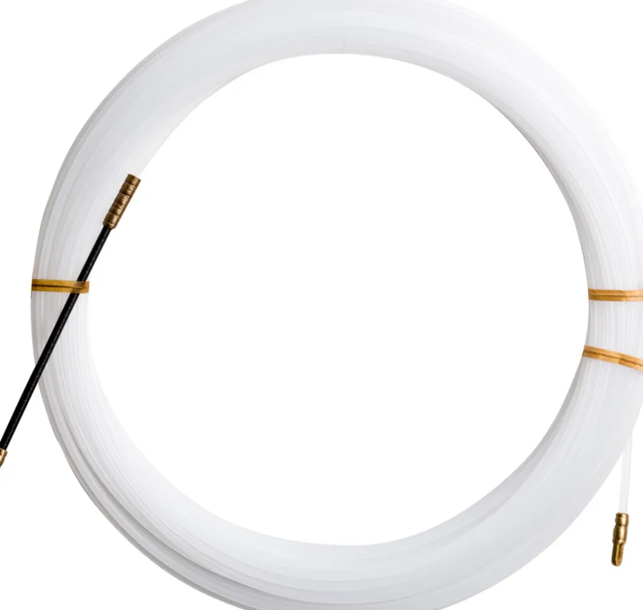 Sale Elworks Trekkefjær 10 meter nylon Hvit