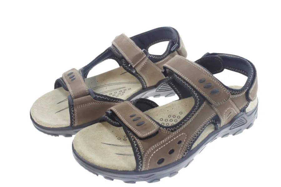 New Trekkingsandaler herre t skinn str. 46 Brun