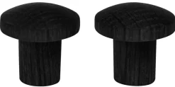 Sale Home it Treknott Ø25 mm svart eik - 2 stk.