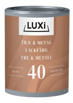 Luxi Tre- & metallmaling 0,75 liter - Hvit