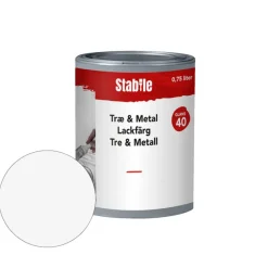 Best Stabile Tre- & metallmaling vannbasert 0,75 l - hvit