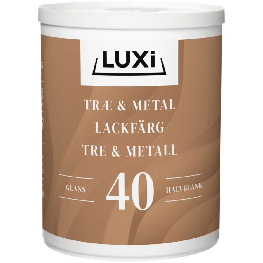 Online Luxi Tre- & metallmaling vannbasert 0,75 liter - Lysegrå