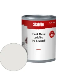 Outlet Stabile Tre- & metall motehvit maling 0,75 liter - Motehvit (NCS-kode S1002-Y20R)