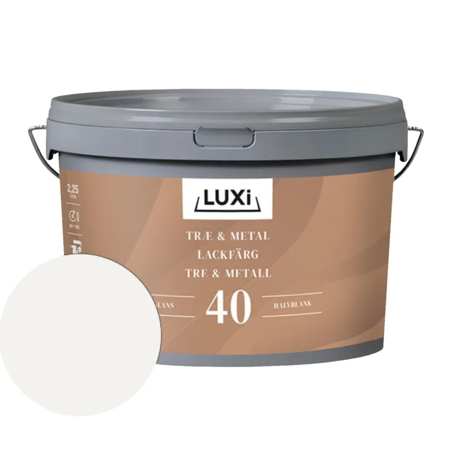 Sale Luxi Tre- og metallmaling vannbasert 2,5 liter - Motehvit