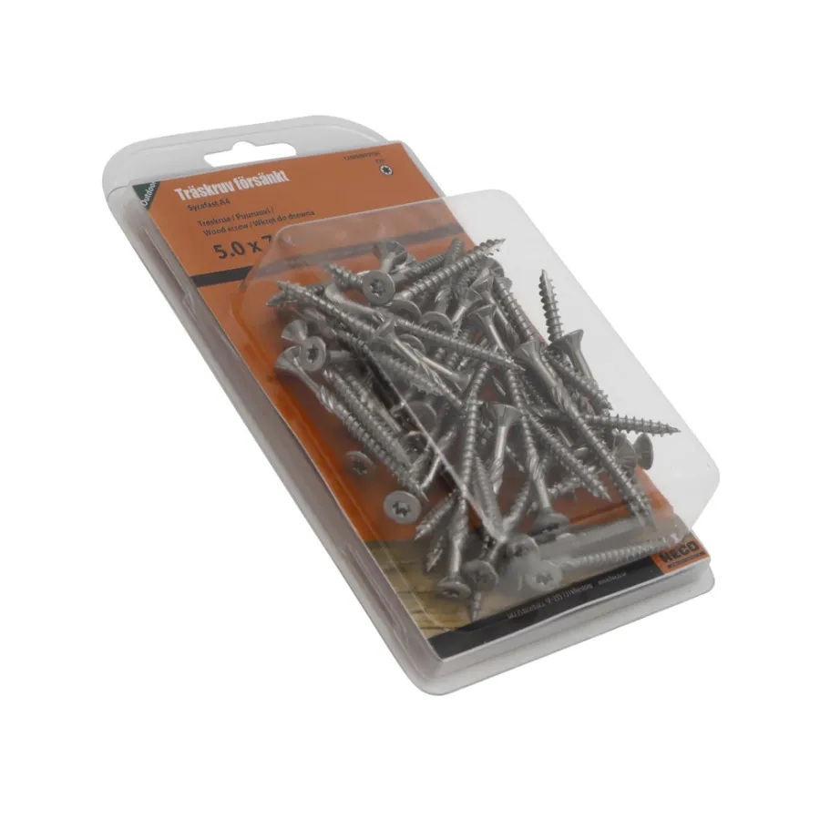 New Heco Treskrue A4 5 x 70 mm 50-pk.