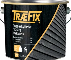 Træfix dekkbeis oljebasert 2,5 liter Svart
