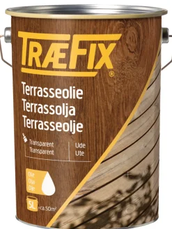 Outlet Træfix terrasseolje transparent 5 liter Klar
