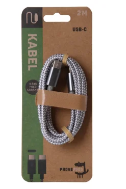 Clearance PhoneFood USB-C til USB-C kabel 2 meter