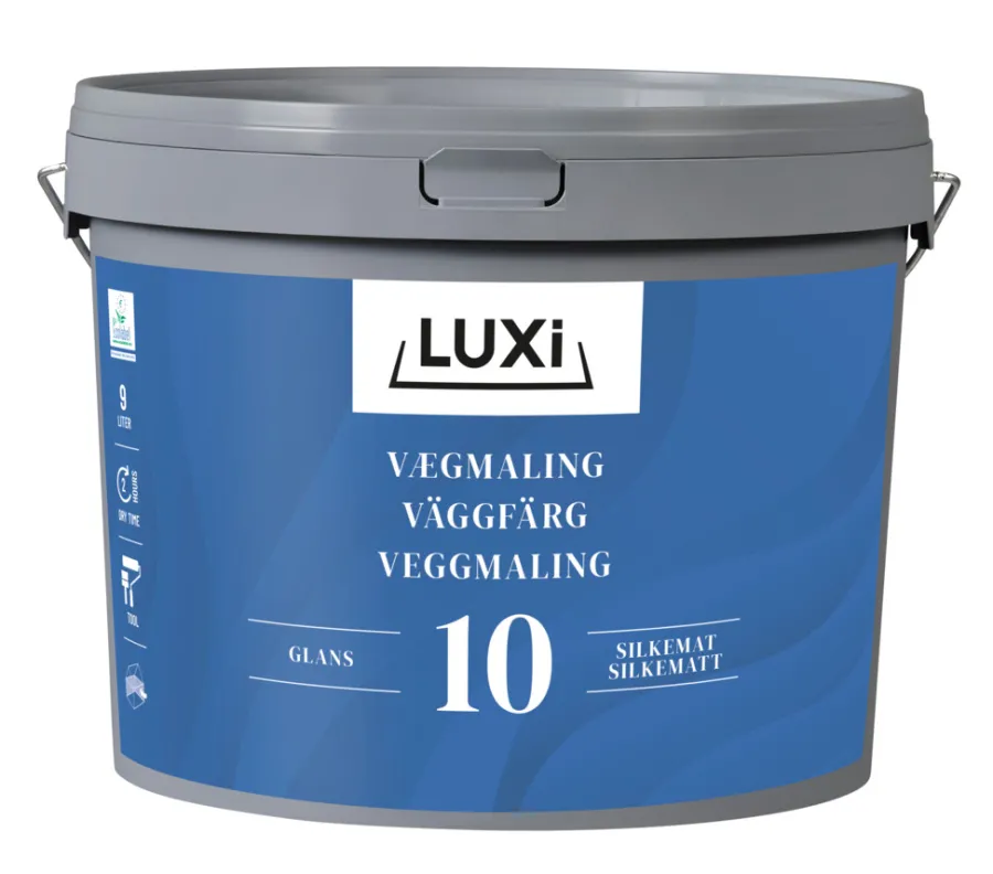 Discount Luxi Veggmaling glans 10 motehvit 9,1 liter - Motehvit (NCS-kode s1002-y20r)