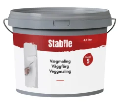 Best Stabile Veggmaling 5 4,5 liter - Hvit