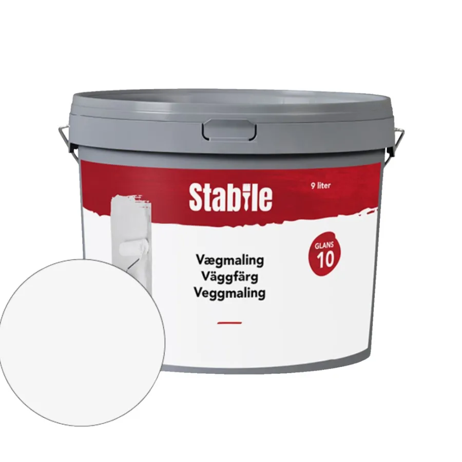 Sale Stabile Veggmaling 10 9 liter - Hvit