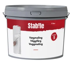 Hot Stabile Veggmaling 5 9 liter - Hvit