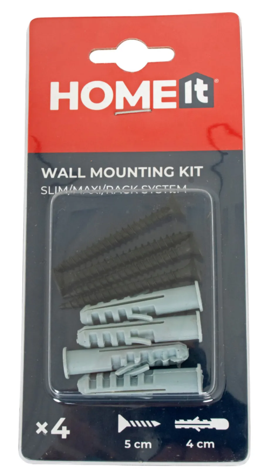 Best Home it Veggmonteringssett t/Rack/Maxi/Slim svart
