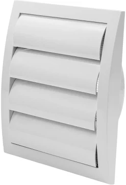 Best Ventilajsonsrist Ø124 mm selvlukkende Hvit