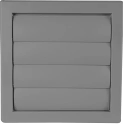 Best Ventilasjonsrist med vindstopp 19 x 19 cm - grå