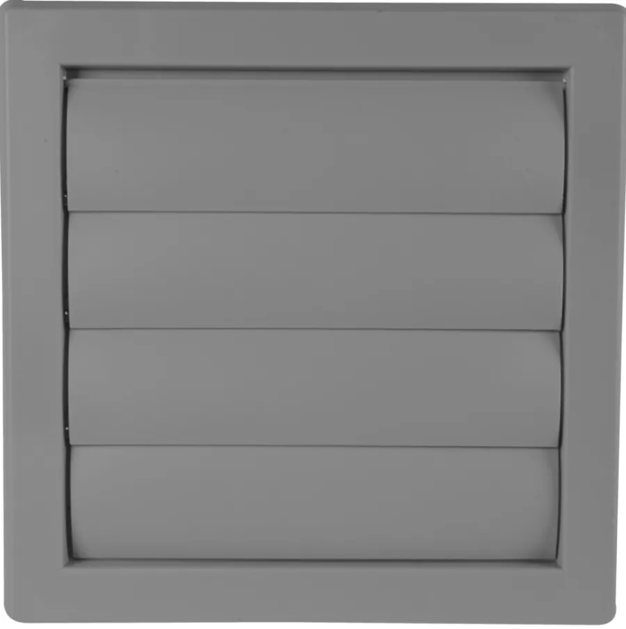 Best Ventilasjonsrist med vindstopp 19 x 19 cm - grå