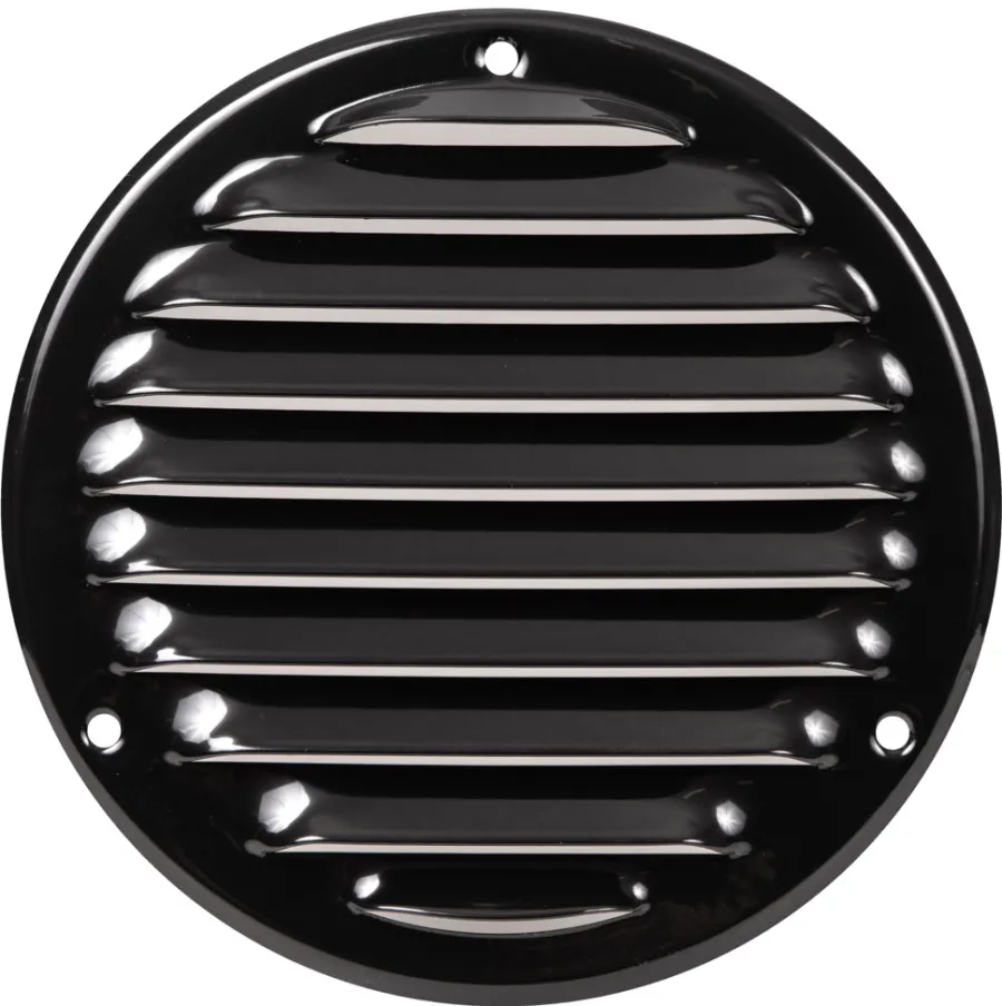New Ventilrist med netting Ø165 mm - svart metall