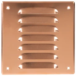Sale Ventilrist med netting 170 x 170 mm - metall kobber