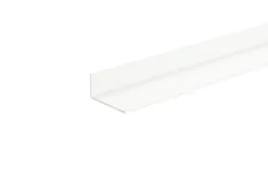 Hot Vinkellist hvit - 15 x 15 mm x 1 meter