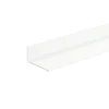 Clearance Vinkellist hvit - 15 x 30 mm x 1 meter
