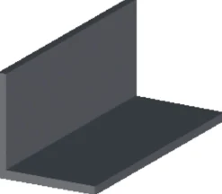 New Vinkellist svart pvc - 25 x 25 mm x 2 m