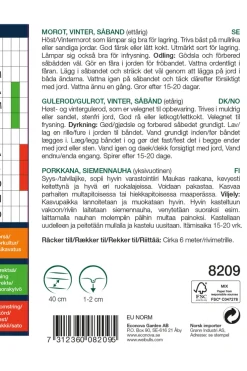 Weibulls Vintergulrot, såbånd "Flakker"