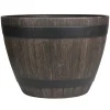 Clearance Scan-Pot Whiskytønne i trelook Ø45 x H32 cm