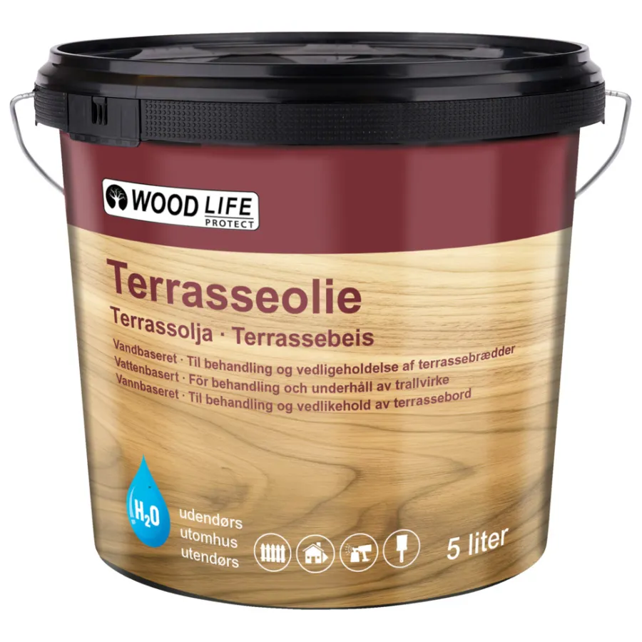 Woodlife terrasseolje 5 liter Klar